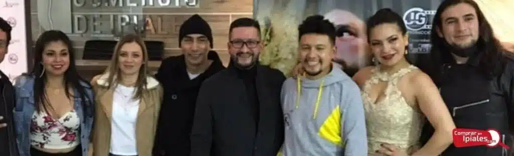 Actores y director del cortometraje Cine en Ipiales